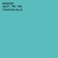 #5BBCBD - Fountain Blue Color Image